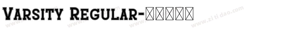 Varsity Regular字体转换